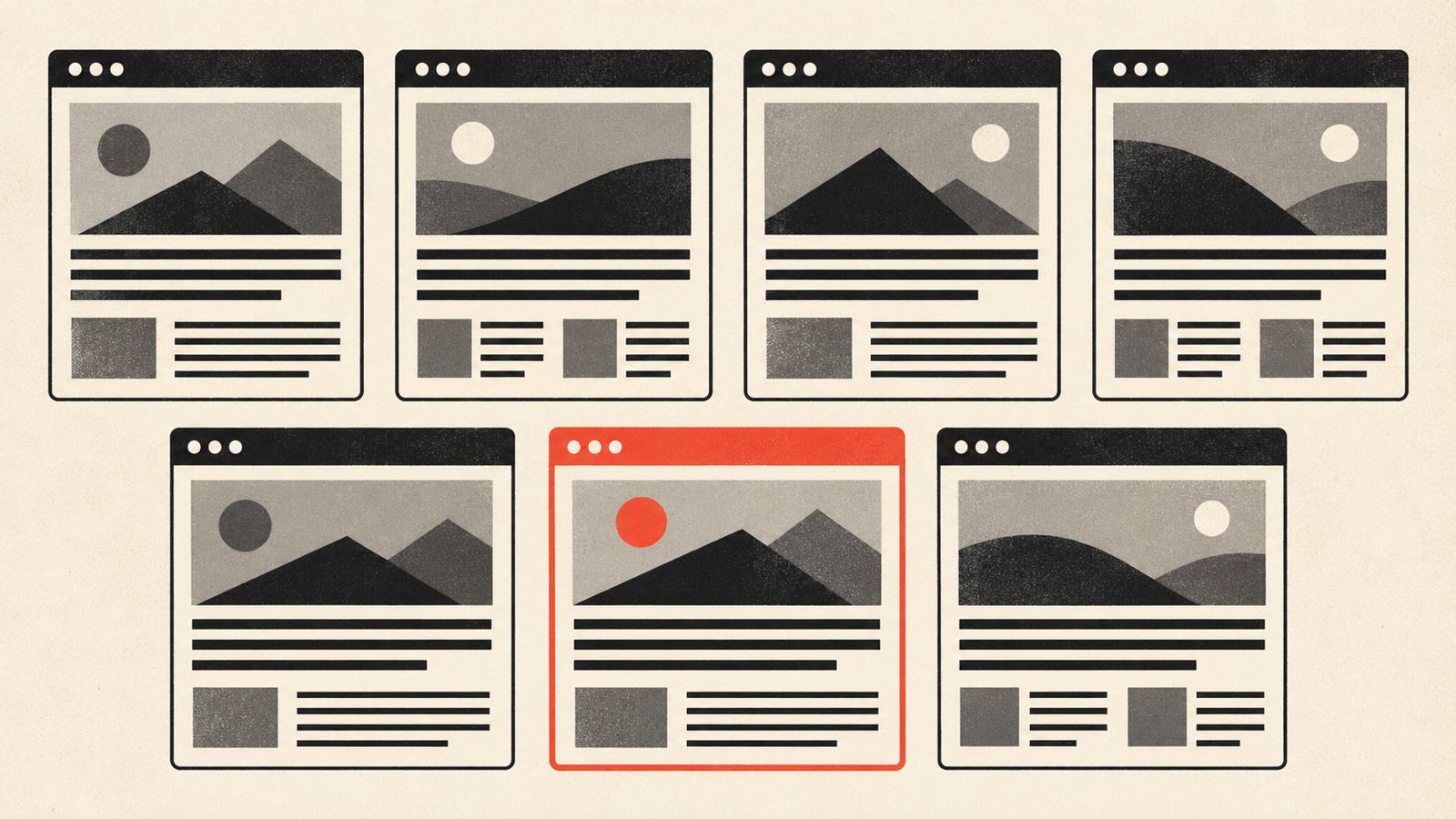 Many similar web designer listings competing for attention in Vancouver