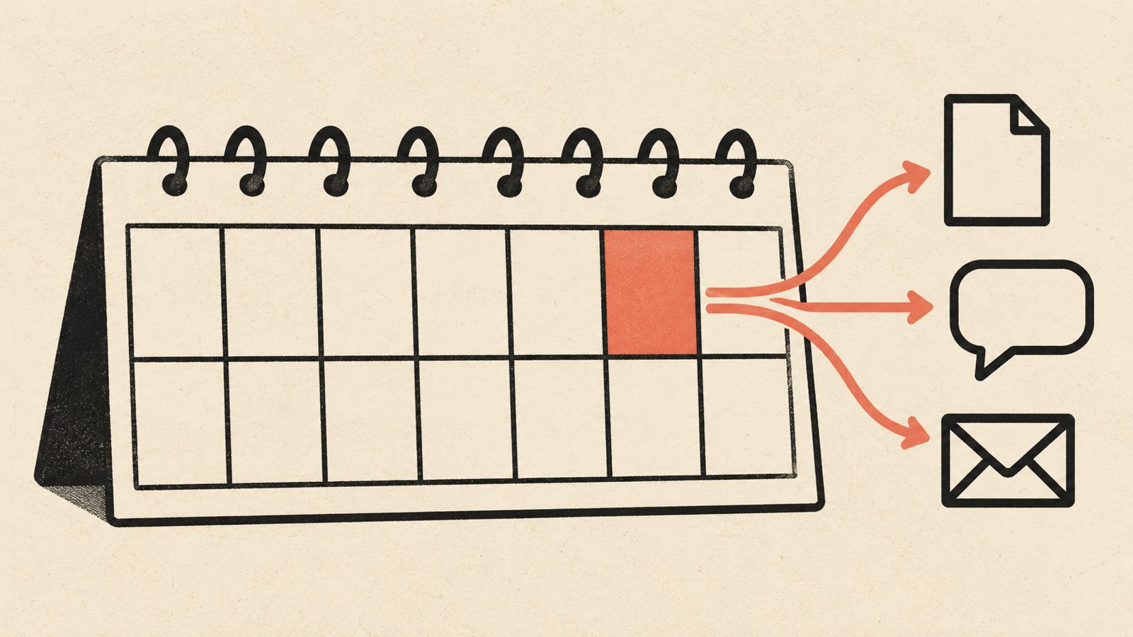 A realistic content posting cadence for a small team