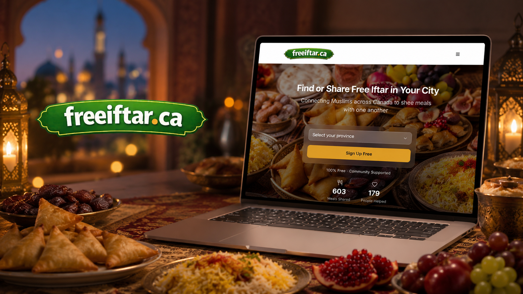 freeiftar.ca community website homepage