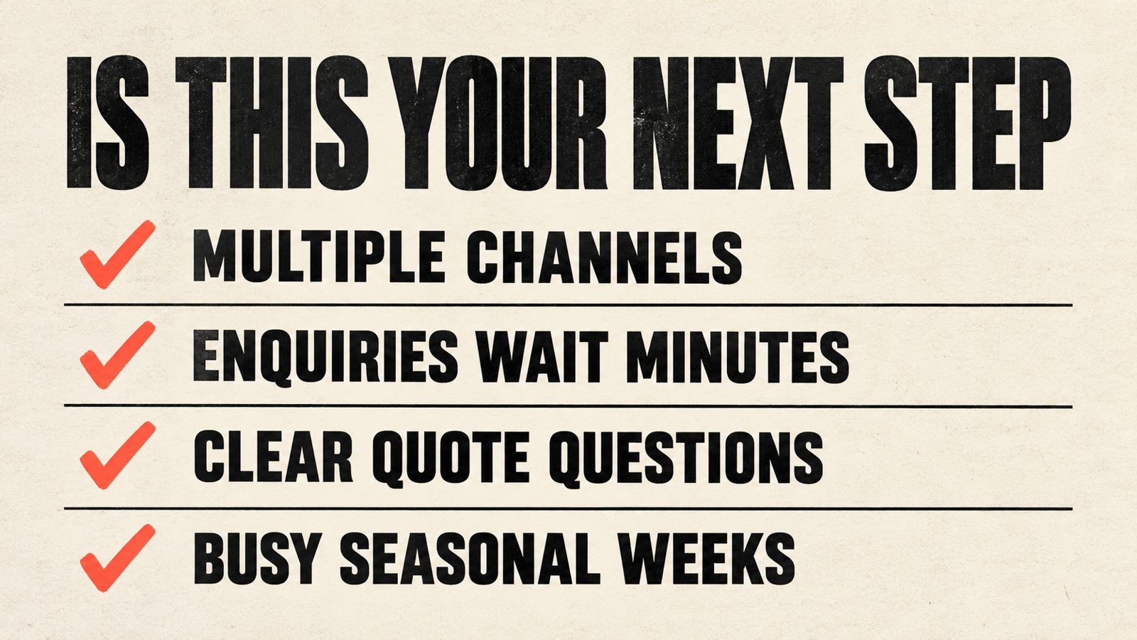 Decision checklist for whether lead follow up automation suits your business