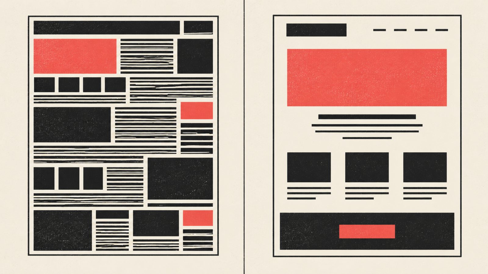 Comparison of vague website copy and clear, specific website copy
